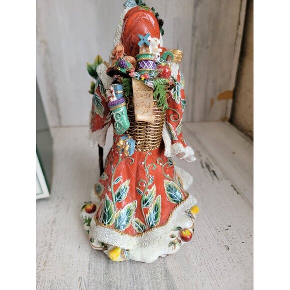 Fitz Floyd music box Enchanted holiday santa claus xmas - Picture 5 of 6